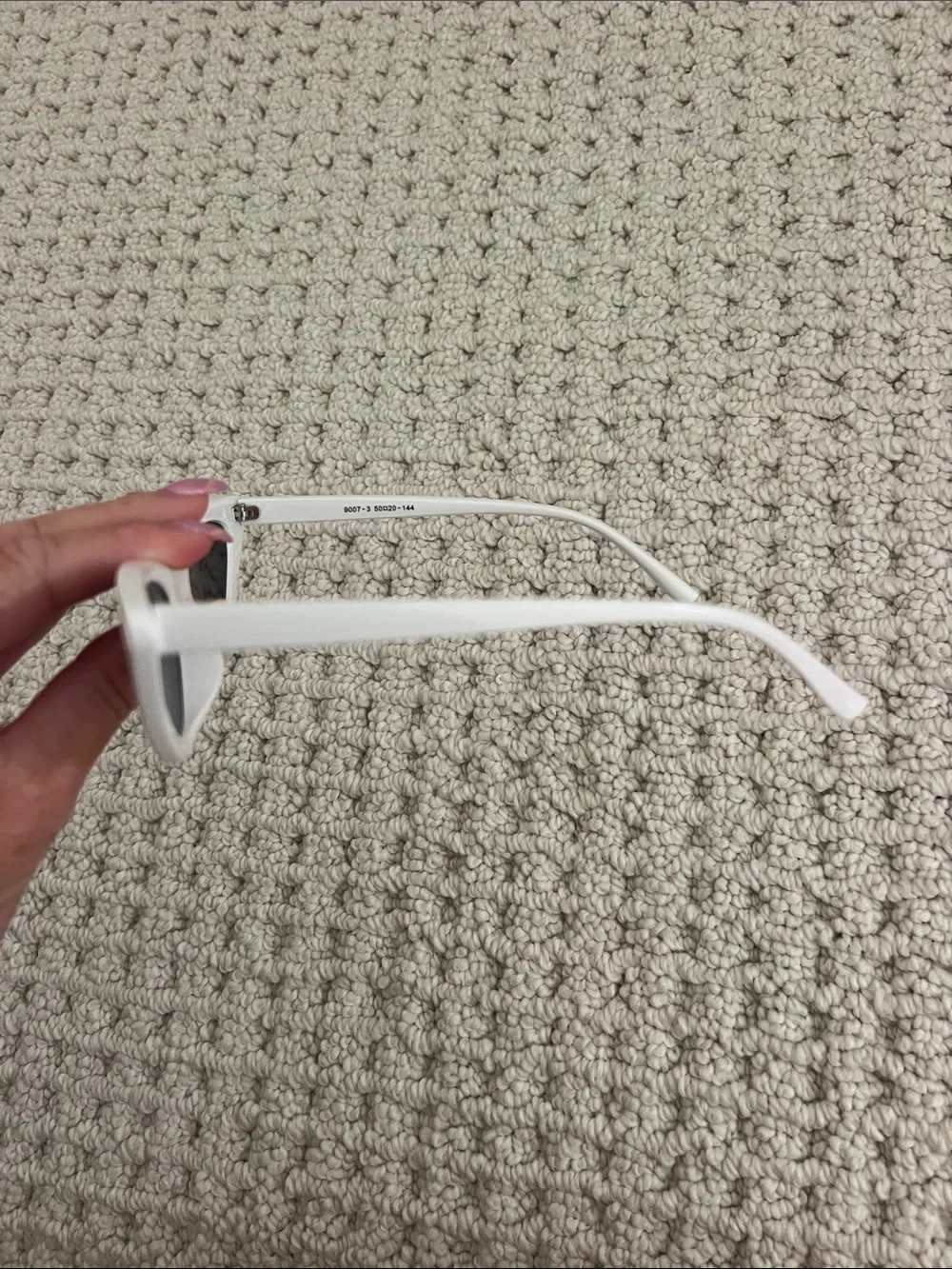 White Cat Eye Sunglasses with Black Lenses - Women Accessories